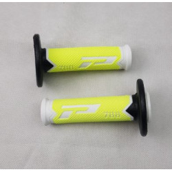 Manopole universali bianco-giallo fluo-nero per manubri da 22 mm moto cross enduro art:PG0788...