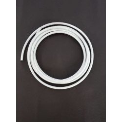 Tubo Treccia inox al metro accossato guaina in PVC Bianco per  tubo freno Moto,Auto e Quad...