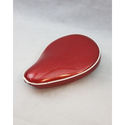 Sella monoposto per moto custom La Pera rosso metallizzato art: 40-620 W&W