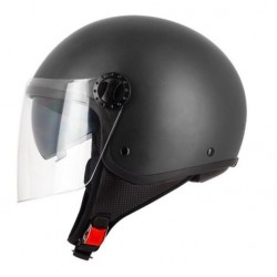 Casco jet Nero opaco a doppio schermo, per Moto e Scooter Art: JET S706 NOIR MAT SIFAM