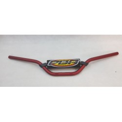 Manubrio in ergal rosso completo di traversino e paracolpo diametro 22 mm per minicross 85 CC...