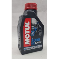 Olio Motore 3000 4T 20W-50 per moto con frizioni a bagno d'olio art:107318 MOTUL