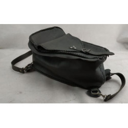 Borsa da serbatoio in cuoio nera per moto custom art: 635NERO FEBO COLLECTION