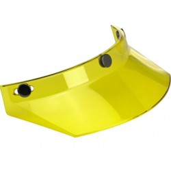 Visiera a 3 bottoni universale trasparente giallo per caschi jet e integrali vintage art:0132...