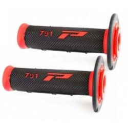 Manopole  universali soft touch nero-rosso per moto cross ed enduro per manubri da 22-25 mm....