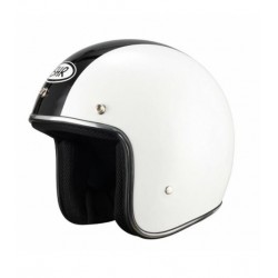 Casco Jet 711 bianco lucido 3 bottoni omologato stile custom art:BHR711 BIANCO