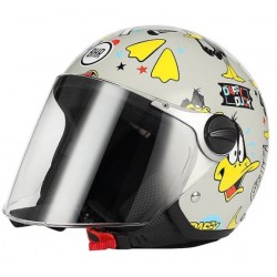 Casco jet Bimbo Daffy Duck Warner Bros visiera lunga omologato art:713BHR DAFFY DUCK