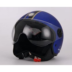 Casco moto jet Inter Blu opaco omologato per moto e scooter art:BHR801 INTER BLU