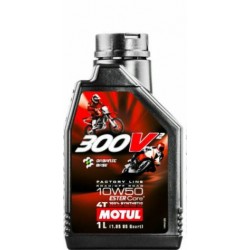 Olio sintetico Motul 300V² 4T Factory Line 10W50 per moto off-road e stradali da competizione...