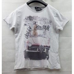 T shirt uomo stampa vintage manica corta.art:J154Y5388W12 RENEVER