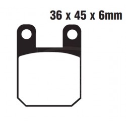 Coppia pastiglie freno moto organiche post per Aprilia ,Beta Alp,Cagiva ,Gilera,Yamaha,Peugeot...