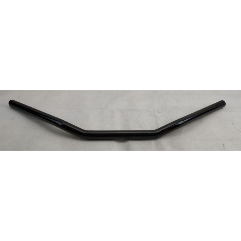 Manubrio moto custom nero da 1 pollice 25 mm forato per passaggio