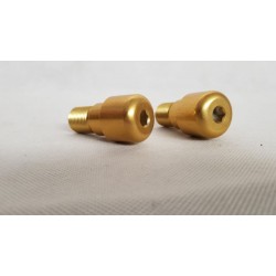 Terminali manubrio in lega oro per moto Yamaha R6 anno 2003-2004  art: 45ST43 ORO PBR