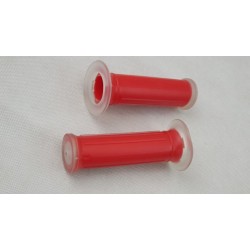Manopole in gomma rosso e trasparente per manubri da 22 mm art: IN552 CHAFT