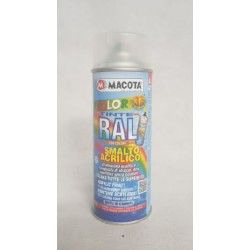Spray vernice trasparente opaco multiuso a rapida essiccazione art:RAL3G34002 MACOTA