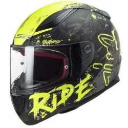 Casco integrale FF535 Rapid Naughty matt/blac/h-v/yellow per moto sportive/turismo Art:FF535...