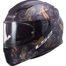 Casco integrale Stream Evo Plasy matt-violet doppia visiera per moto e scooter Art:FF320 PASLY LS2