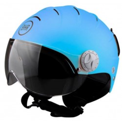 Casco Jet omologato per uso sportivo sci e snowboard art:BHR820 SKY AZZURRO OPACO