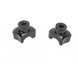 Coppia riser nero da 43,2 mm per Ø manubrio moto 1" (25,4 mm)art:0602 0403 DRAG SPECIALTIES