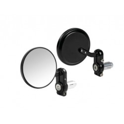 Coppia specchietti retrovisori moto universali per Ø manubrio da 13 a 18 mm art:90491 LAMPA