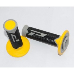 Manopole universali serie 788 giallo-grigio-nero per  manubri da 22 mm moto cross enduro...