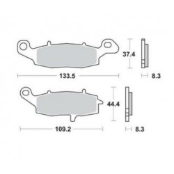 Pastiglie freno sinterizzate per CF Moto Kawasaki Suzuki art:MCB682SV TRW