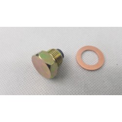 Tappo scarico olio magnetico M14 X 1.25 con anello di tenuta per moto Cagiva Husqvarna Suzuki...