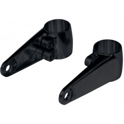 Coppia supporto faro anteriore per forcelle da 35 mm a 41 mm in alluminio nero art: 68-157B HH