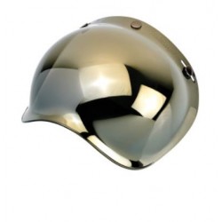 Visiera a bolla a specchio oro a 3 bottoni di ricambio per casco jet art:0131-0114 BILTWELL