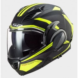 Casco moto modulare FF900 Valiant II Revo Matt Black H-V Yellow art:FF900 LS2