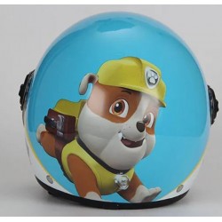 Casco jet Bimbo Rubble Paw Patrol visiera lunga omologato art:713 RUBBLE BHR