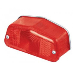 Fanale posteriore a lampada con lente rossa per moto custom art: 165193 ZODIAC