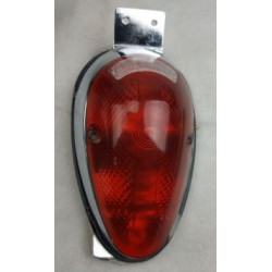 Fanale posteriore a lampada cromato universale per moto custom art: FARPOST0202 HH