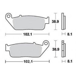 Pastiglie freno MCB598 organiche per moto Benelli,BMW,Cagiva, Honda,Suzuki,Triumph,Yamaha...