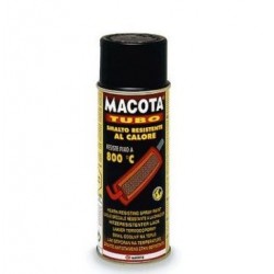 Spray Tubo smalto rosso resistente al calore con valvola autopulente art:08408 MACOTA