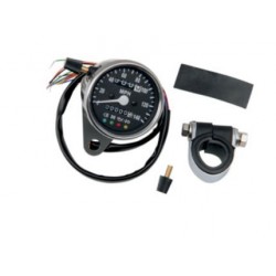 Tachimetro meccanico/Contachilometri parziale/Odometro mini da 2,4" con spie LED per motomCustom...