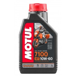 Olio Motore 7100 4T 10W-60 per moto Off-Road e stadali con marmitta catalittica art:104100 MOTUL