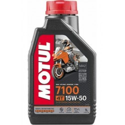 Olio motore 4 Tempi Motul 7100 Sae 15W-50 per moto 4 tempi art:104298 MOTUL