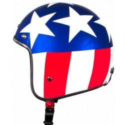 Casco jet 711 BHR grafica  Usa a 3 bottoni stile Custom omologato art:711 BHR USA