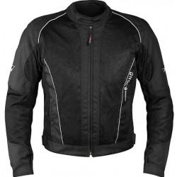 Giacca moto donna Cloud Lady A-Pro estiva in tessuto tecnico nero con inserti riflettenti...