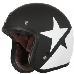 Casco Jet Origine Primo Star White/Black stile Vontage art:ORIGINE STAR