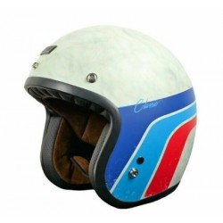 Casco moto jet Classic Vintage Matt White Origine stile retrò art:PRIMO VINTAGE ORIGINE