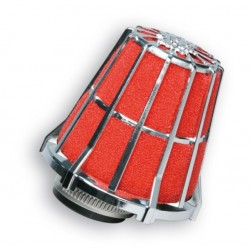 Filtro aria Malossi Red Filter E5 Ø 32 mm cromato per carburatori Dell'Orto PHBG 15÷21 Mikuni...