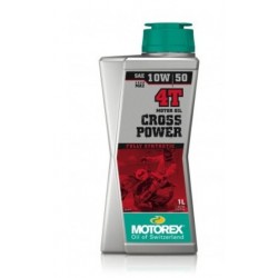 Olio motore Motorex 10W50 Cross Power per moto Fuoristrada con motore 4t  da 1 litro art:MREX8241...