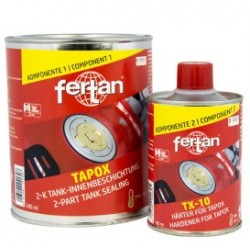 Tankerite serbatoio Fertan 285 ml + indurente 160 ml Tapox per serbatoi di acciaio e alluminio da...