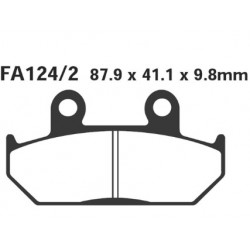 Coppia pastiglie freno FA124/2HH EBC per moto Honda GL 1500 SE Goldwing 1991-1998 Cagiva Elefant...