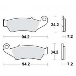 Pastiglie Freno MCB669EC TRW semi organiche per moto Honda CR 125 Kawasaki KLX 250 art:MCB669EC TRW