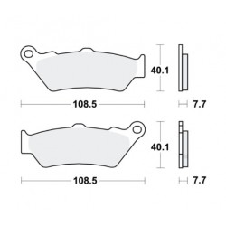 Copp.Pastiglie freno MCB671SV TRW sinterizzate per moto BMWF850 GS ABS 4G85 KTM990 R AdventureKTM...