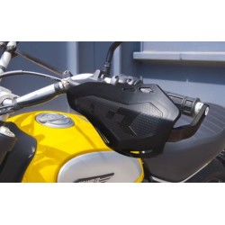 Paramanai moto HP1 SCRAMBLER, R-tech nero con rinforzo ALU nero,+ kit di montaggio universale...