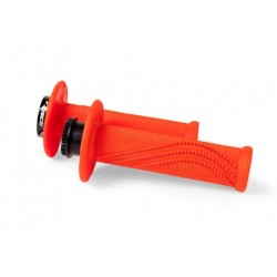 Manopole R-tech serie R20 sistema lock on colore arancio neon per Moto cross Enduro...